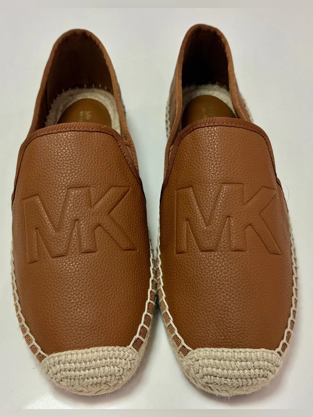New Michael Kors Women’s Tan Brown Espadrille Slip-Ons Size 7